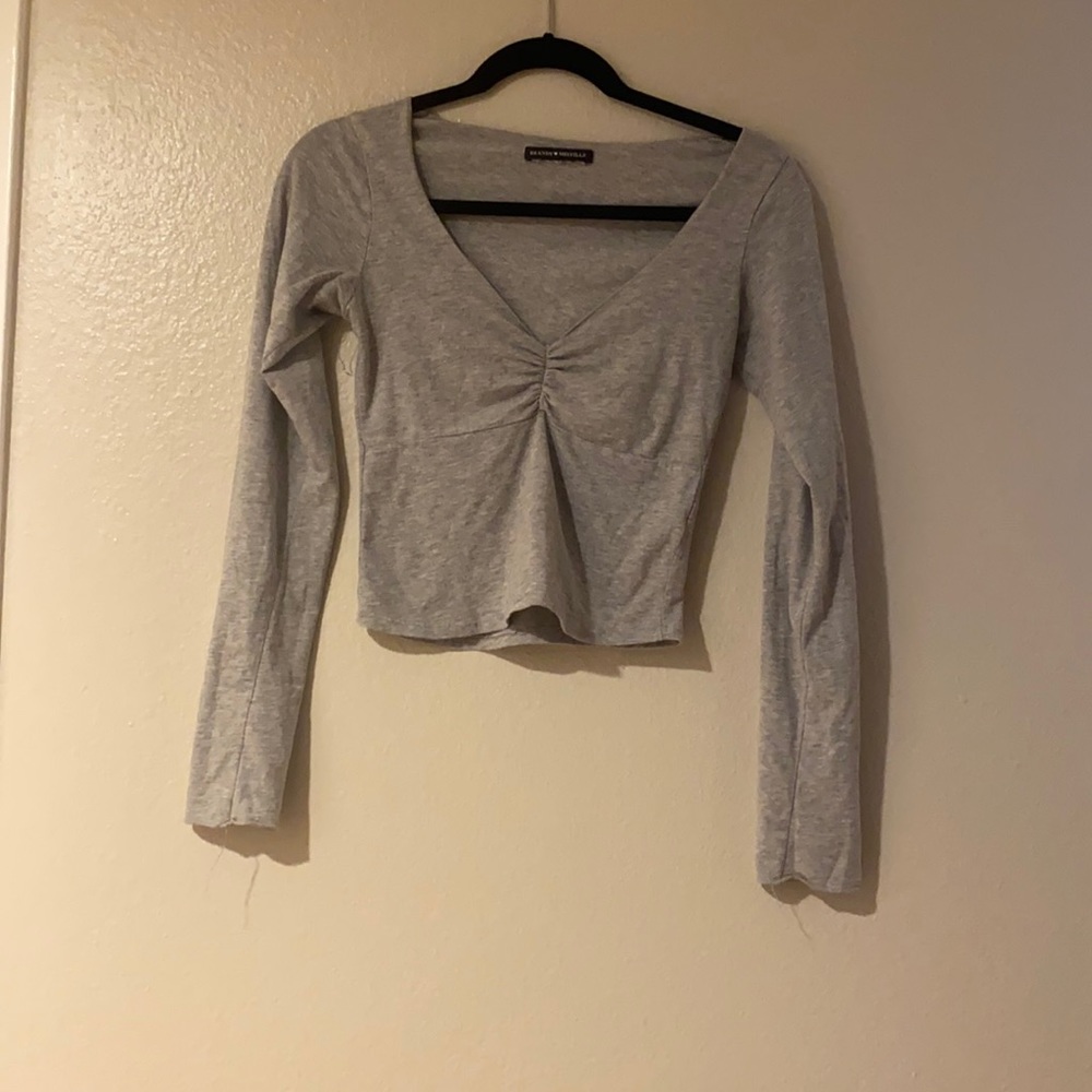 Grey long sleeve.